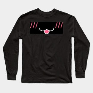 Nyan Blush Black Long Sleeve T-Shirt